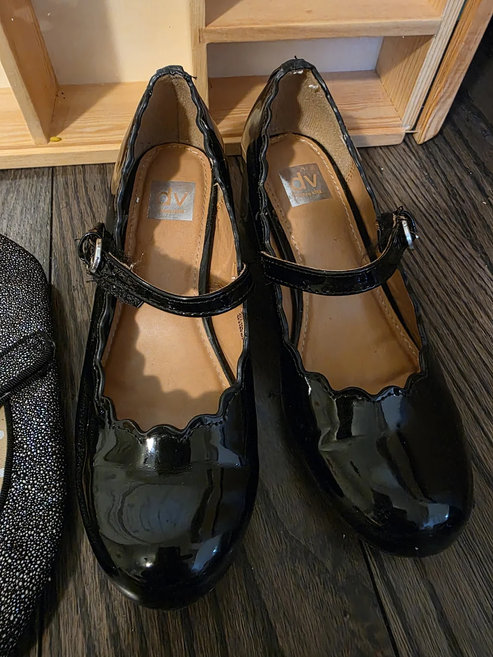 Girls' Black Patent Flats